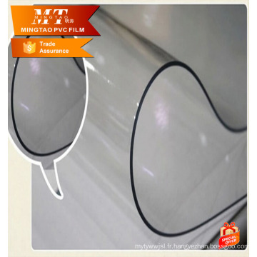 Pvc super transparent pour rideau de porte / film de pvc super clair